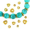 Aço Inoxidável Banhado Cor Ouro 18K Retenção de Cor Contas Espaçadoras Triangulares Irregulares Peças Espaçadoras para DIY Pulseira Colar Acessórios de Joias