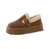 Modernos e versáteis, estes populares sapatos estilo Birkenstock de sola grossa são um item essencial para mulheres em 2026, perfeitos para o outono e inverno, e apresentam um design fofo e acolchoado para altura adicional.