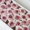 Jabón Rosa Degradado Azul Hielo Triturado de Cinco Capas Cabeza de Flor del Día de San Valentín Floristería al por Mayor Fabricación de Ramos Regalo DIY Paquete de Caja