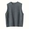 Chaleco de Punto de Cachemira para Mujer Otoño/Invierno 2026 Nuevo Suéter Cardigan de Punto de Corte Holgado