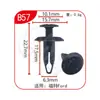 Clips de Fijación Rápida Universal Xinyida para Parachoques Delantero y Trasero, Guardabarros y Maletero de Coche