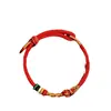 Pulsera de Cuerda Roja 2025 Año del Serpiente Cuerda Trenzada Hombres y Mujeres Cerdo Tigre Mono Amuleto Taisui Buena Suerte Cuerda Roja