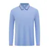 Nueva Camisa Polo Morada de Manga Larga Ropa de Trabajo Personalizada Solapa Rayada Logo Impreso Grupo de Catering Ropa de Trabajo Fiesta