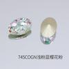 Dongzhou Diamante 12*8 Corte de Fuegos Artificiales Ovalado Diamante para Uñas Super Brillante Cristal K9 de Alta Calidad Forma de Dan Diamante con Base Puntiaguda Accesorios para Uñas