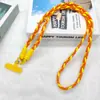 Novo Cordão para Celular Colorido Trançado Pendurador Transversal para Pescoço Corda de Cordão Anti-Perda para Celular Longa