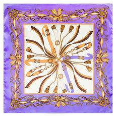 Mai Tong lenço de seda 60cm * 60cm padrão de fita de borla feminino primavera imitação de seda profissional pequeno lenço quadrado