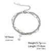 Pulsera de Acero de Titanio de Corte Caliente Transfronteriza Hexágono Brillante Colgante Mancuerna Pulsera Sencilla de Acero Inoxidable de Moda