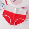 Explosões cintura alta senhoras roupa interior pós-parto bordado tamanho grande algodão sexy briefs fabricantes atacado