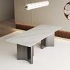Base de Acero Inoxidable Estilo Italiano Patas de Mesa de Comedor de Mármol Tablero Grande Patas de Mesa de Oficina Estante de Mesa de Piedra de Lujo Soporte para Patas de Mesa de Tablero de Roca