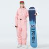 Macacão de esqui de corpo único masculino e feminino, à prova de vento, à prova d'água, quente e resistente ao frio, inverno, ao ar livre, Coreia do Sul, macacão de esqui duplo para snowboard