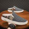 Sapatos Masculinos com Design Meia-Calça, Tênis Esportivos e Casuais de Nicho, Vazados, Respiráveis, Confortáveis, Leves, Chinelos Slip-On Preguiçosos