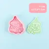 Molde para Galletas de Cachorro con Dibujo de Línea y Patrón de Dibujos Animados 3D para Mantequilla DIY Herramienta Realista para Galletas