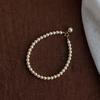 Pulsera de Perlas Zhengyuan Shijia Lujo Accesible Gama Alta Chapada en Oro de 14K Sencilla Fiebre Versátil Nicho Pulsera Al por Mayor