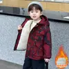 Parka de Pana para Niños Niños Tallas Grandes Otoño e Invierno 2026 Nueva Elegante Chaqueta Cortavientos Gruesa de Invierno para Niños Estilo Ropa de Trabajo