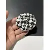 Tela de Microfibra Estampada Elegante de 6.6cm Flor Camelia Flor Pequeña Fragante Joyería Flor para Zapato Broche de Solapa Pinza para el Cabello Broche