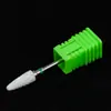 Cabeça de Polimento de Unha Cerâmica em Formato de Degrau de Espiga de Milho, Cabeça de Lixamento para Remoção de Cutícula e Manicure, Acessório Universal para Máquina de Polimento Elétrica