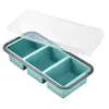 Lonchera de Silicona Compartimentada de Venta Caliente Transfronteriza, Caja para Congelador de Alimentos, Caja de Almacenamiento, Lonchera Fresca con Tapa, Molde para Almacenamiento de Alimentos