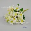 Ramo de Flores Artificiales 18 Cabezas Pintura al Óleo Lirio Flores Falsas Flores Artificiales Decoración del Hogar Lirio Artificial Adornos de Flores Falsas