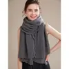 Otoño 2026 Nuevo Estilo Coreano Calado Borla Multifuncional para Mujer Bufanda Caliente para Exteriores Todo Cachemir Tejido Calentador de Cuello