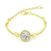 Popular Pulsera de Moda Color Oro Rosa Ocho Corazones y Ocho Flechas Pulsera de Circonita para Mujer Versátil Estilo Coreano Pulsera de Diamante al por Mayor