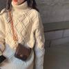 Bolso Mini Cuadrado Versátil Vintage Estilo Coreano Nuevo Otoño/Invierno Casual para Hombro Cruzado para Mujer