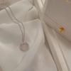 Ins Collar de Cadena Ruyi Ping An de Moda Femenino Celebridad de Internet Diseño de Nicho Sentido Blanco Calcedonia Cadena de Clavícula Xiangyun Estilo Nacional Cadena Resistente