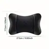 Reposacabezas de Coche, Almohada Cervical para Coche, Malla de Poliéster de Cuero Completo, Núcleo de Almohada Independiente de Alta Elasticidad, Cojín de Asiento Transpirable