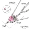 Fuente de Suministro Transfronteriza: Collar de Pareja Espada y Corazón, un Par de Colgantes en Forma de Corazón para el Día de San Valentín, Cadena para Clavícula con una Espada a través del Corazón