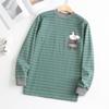 Ropa de otoño para hombres y niños mayores algodón puro fina estudiantes de secundaria una pieza Top ropa interior térmica para mujer venta al por mayor entrega