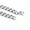 Acero inoxidable acero de titanio collar joyería pulsera de hombre gruesa personalidad cuatro caras pulido cadena cubana accesorios de cifrado para hombre avanzado para mujer