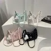 Bolso de Hombro Individual de Moda con Lunares de Nicho Estilo Coreano Bolso de Axila con Lazo Estilo Coreano Bolso de Mano Versátil Elegante para Mujer Bolso de Hombro