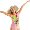 Suministro transfronterizo de Amazon de pulseras hawaianas, diademas, guirnaldas coloridas, accesorios de disfraces para eventos de fiesta y festivales, hechos a mano