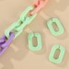 Fivela de Abertura de Corrente de Acrílico 25*17mm em Forma de U Fivela de Corrente Colorida Acessórios de Joalheria DIY Personalizados Feitos à Mão para Crianças