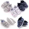 Sapatos para bebê menino de 0-12 meses, tênis infantil de lona com velcro duplo, sola macia, sapatos de bebê atacado 2609