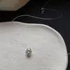 Estilo Coreano Sencillo Hilo de Pescar Invisible Collar Lágrimas de Sirena Lujo Ligero Viaje de Oficina Gargantilla Lujo Ligero Sentido de Alta Gama Cadena para Clavícula