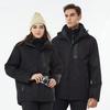Nova Jaqueta de Outdoor, Mesmo Estilo para Homens e Mulheres, com Forro de Fleece, Conjunto Impermeável de Duas Peças, Destacável e Personalizável com Logo