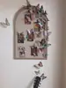 Adesivo de Parede Personalizado Borboleta de Batata Doce Vermelha Painel de Feltro Parede de Fotos Mural de Mensagens Quadro de Cortiça Decoração de Parede de Fundo para Entrada de Quarto