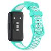 Qingfeng es adecuado para Huawei Bracelet 10 Correa de goma Huawei Band8/9 Reemplazo Pulsera transpirable de dos colores con agujeros