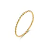 Anillo de Acero de Titanio para Mujer Lujo Accesible Acero Inoxidable de Gama Alta Anillo Retorcido de 1.5 mm Anillo Liso Extremadamente Fino Joyería al por Mayor