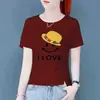 Camiseta de manga corta para mujer de talla grande para comercio exterior transfronterizo, nuevo estilo coreano 2024, top holgado que disimula el abdomen y favorece la figura, top versátil