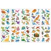 Pegatinas de Tatuaje de Dinosaurios de Dibujos Animados Nuevas Transfronterizas para Hombres y Mujeres, Animales Pequeños Lindos, Pegatinas Faciales para Niños, Pegatinas de Tatuaje para Decoración del Brazo