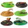 Juguete de serpiente de simulación para niños, divertido pegamento suave, puesto de cobra, venta al por mayor, serpiente realista, serpiente falsa para niños