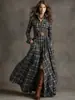 Vestido Irregular de Cuadros Retro Francés Adelgazante para Mujer Tallas Grandes Vestido de Nuevo Diseño Europeo y Americano Amazon