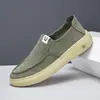 Zapatos de Tela para Hombre 2026 Nuevos de Verano Slip-On Zapatos Perezosos Simples Ligeros Casuales Suela Suave Zapatos de Tela de Seda de Hielo para Hombre