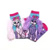 Explosiones Rojas de Internet Transfronterizas Joyería Infantil Calcetines Tendencia de Personalidad Dibujos Animados Lazo Perro Niña Calcetines de Princesa Calcetines al por Mayor