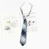 Corbata Azul Estilo Universitario jk Camisa Holgada Sin Golpes Accesorios Ropa Académica Rayada Japonesa Corbata de Lazo Mano Femenina Golpea Masculino dk