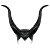 Fiesta de Halloween demonio hechizo para dormir barra de fiesta COS Bella Durmiente bruja accesorios máscara de cubierta de cabeza de cuerno negro
