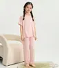 Pijama Infantil de Topo para Niños, Ropa de Casa Nueva de Verano para Niños, Camisa de Seda Helada para Niños Grandes y Jóvenes, Delgada