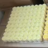 Flor de jabón de rosa Material de embalaje para regalo del Día de San Valentín Flor de jabón hecha a mano DIY sin base Cabeza de flor de jabón Venta al por mayor
