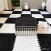 Tapete Decoração de Quarto Layout de Quarto Grande Área Cobertura Total Removível e Lavável Emenda Tapete de Chão Tapete Pelúcia Modelo Novo 2025